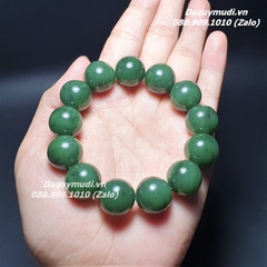 VÒNG TAY NGỌC BÍCH THIÊN NHIÊN CHO NAM