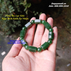 VÒNG TAY NGỌC BÍCH XANH TỰ NHIÊN CHO NAM - HÀNG VIP