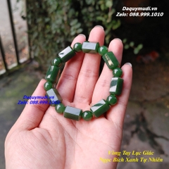 VÒNG TAY NGỌC BÍCH XANH TỰ NHIÊN CHO NAM - HÀNG VIP