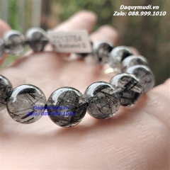 VÒNG TAY ĐÁ THẠCH ANH TÓC ĐEN TỰ NHIÊN