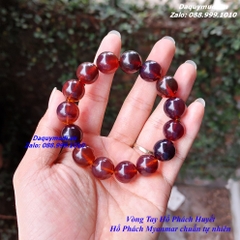 VÒNG TAY HỔ PHÁCH HUYẾT - HẠT TRÒN 16mm