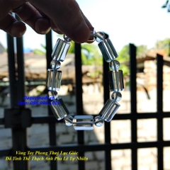 VÒNG TAY NAM ĐÁ THẠCH ANH TRẮNG TỰ NHIÊN