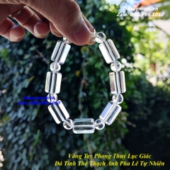 VÒNG TAY NAM ĐÁ THẠCH ANH TRẮNG TỰ NHIÊN