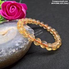 VÒNG TAY ĐÁ THẠCH ANH VÀNG TỰ NHIÊN