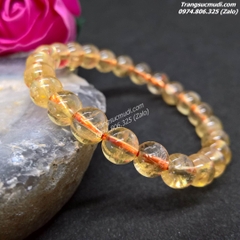 VÒNG TAY ĐÁ THẠCH ANH VÀNG TỰ NHIÊN