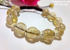 VÒNG TAY ĐÁ THẠCH ANH TÓC VÀNG TỰ NHIÊN