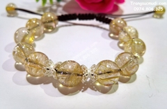 VÒNG TAY ĐÁ THẠCH ANH TÓC VÀNG TỰ NHIÊN