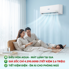 Điều hòa Aqua: Giải pháp làm mát phòng ngủ gia đình đón lễ 30/4 - 1/5 tại Bắc Giang
