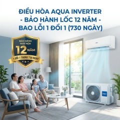 Kinh nghiệm mua điều hòa tại Bắc Giang: Vì sao nên chọn Aqua bảo hành lốc 12 năm?