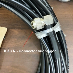 Cáp đồng trục LMR400 RP-TNC sang N connector vuông góc - Cable RP-TNC plug/N angled plug