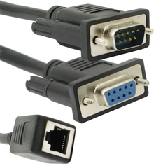 Convenient DB9 to RJ45 Converter Cable for Ethernets Connection Wide Application