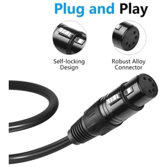 Cáp chuyển đổi XLR 5 chân sang RJ45 - Cáp chuyển đổi Ethernet DMX XLR 5 chân đực & 5 chân cái sang RJ45 cái