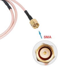 Dây SMA bấm sẵn 1 đầu cái lắp Bảng điều khiển Terminal block - SMA male cable with one end pre-crimped