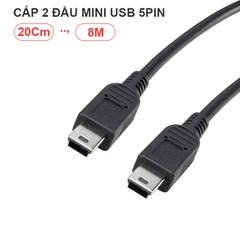 Cáp 2 đầu mini USB 5pin 20Cm đến 15 mét - USB 2.0 Mini-B Male to Mini-B Male Cable