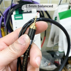 Dây balanced 2.5mm sang 2 cổng hoa sen chuyển âm thanh từ DAC AMP sang Âm ly Loa