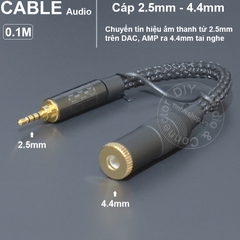 2.5 balanced sang 4.4 balanced adapter chuyển âm thanh cho DAC AMP Tai nghe