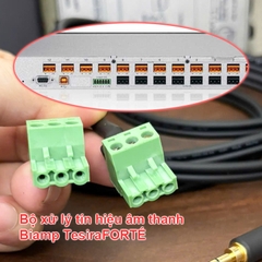 Cáp 3.5mm sang Euro block terminal 3pin cho Bộ xử lý tín hiệu âm thanh Biamp TesiraFORTÉ CI