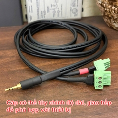Cáp 3.5mm sang Euro block terminal 3pin cho Bộ xử lý tín hiệu âm thanh Biamp TesiraFORTÉ CI