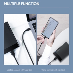 Cáp USB type-C 3.1 ra USB 3.0 Micro B cho HDD box ổ cứng di động 1 mét Ugreen US312 20103
