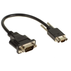 Micro DB9 male to DB9 female cable for industrial cameras, compatible with Dell EMC 038-003-084 connector