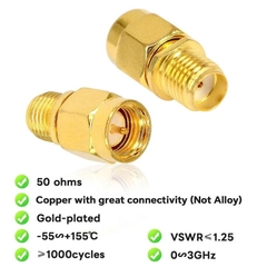 Jack chuyển cáp đồng trục đực sang cái SMA - Jack adapter for male to female SMA