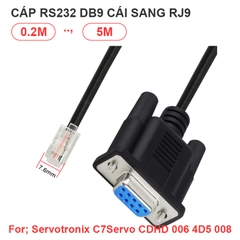 Dây RS232 DB9 sang RJ9 cắm cổng C7 cho Servotronix DDHD-1D81D8EC-RO, DDHD-3D43D4EC
