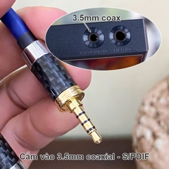 Dây coaxial 3.5 sang RCA SPDIF cho DAC AMP Fiio M11 M15  Quloos QA361 lõi đồng mạ bạc