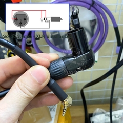 Dây 3.5 XLR cho micro không dây DJI GoCheck Rode - 3.5mm unbalanced audio cable to XLR male all square