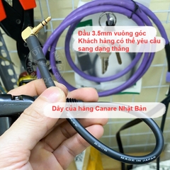 Dây 3.5 XLR cho micro không dây DJI GoCheck Rode - 3.5mm unbalanced audio cable to XLR male all square