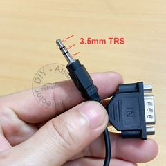 Dây RS232 DB9 đực sang 3.5mm - Samsung LH65QMHPLGC/G0 CBF Male DB9 To 3.5 MM Serial Cable BN39-01545B