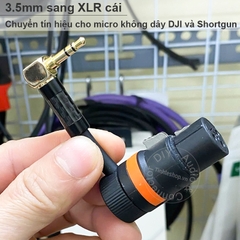 Jack canon sang 3.5 balanced cắm micro không dây cho mixer - XLR female to 1/8
