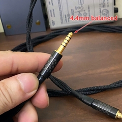 Dây 4.4 sang 3.5mm balanced cho tai nghe Audeze LCD-S20 đồng OFC Mogami 2944