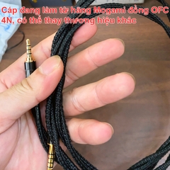 Dây 4.4 sang 3.5mm balanced cho tai nghe Audeze LCD-S20 đồng OFC Mogami 2944