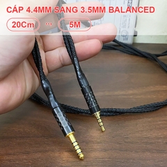 Dây 4.4 sang 3.5mm balanced cho tai nghe Audeze LCD-S20 đồng OFC Mogami 2944