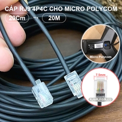 Cáp cho micro hội nghị Polycom Trio 8300, 8500 hoặc Trio 8800 - Polycom 2200-41220-002 Mic Extension Cable