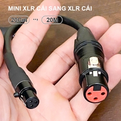 Cáp XLR đầu to sang XLR đầu nhỏ chuyển âm thanh cho Soundcard DAC AMP Camera