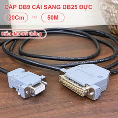 Dây COM 9 sang COM 25 đấu thẳng - DB9 female to DB25 male straight connector cable