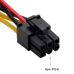 Dây nguồn 4pin sang 6pin PCIe - Molex IDE 4 pin sang 6 pin VGA