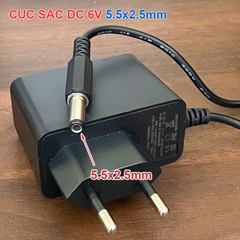 Cục sạc DC 6V 1A 5.5x2.5mm - 6V 1A Power Supply Adapter with 5.5X2.5mm Plug