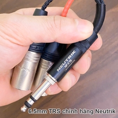 6.35mm TRS to 2 XLR male adapter Neutrik NP3TB NC3MXX