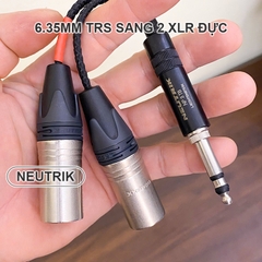 6.35mm TRS to 2 XLR male adapter Neutrik NP3TB NC3MXX