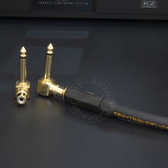 Jack 6 ly ra AV nhân đồng mạ vàng 24K 2 chiếc - 6.35mm to RCA jack plug