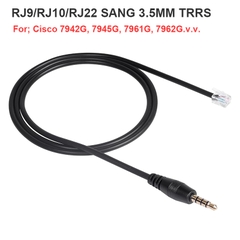 Cáp tai nghe headset IP phone Cisco 7942G - 7945G  - 7961G - 7962G - 7965G - RJ9 to 3.5mm Audio Jack Cisco Telephone Cable