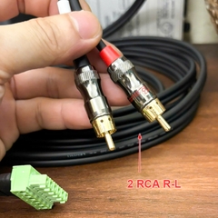 Dây 6pin Phoenix terminal Euro block sang 2 RCA cho bộ thiết bị hội nghị truyền hình Webex Room Kit Pro