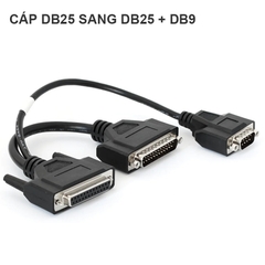 RS232 CAN DB25 female to DB25 male to DB9 male adapter