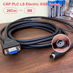Dây RS232 DB9 sang mini DIN 6pin cho PLC LS XBM DR16S Electric XGB Series - PMC-310S RS232 Programming Cable For LS XGB - XBC - XBM PLC