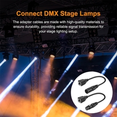 Dây DMX 5 chân sang cổng mạng RJ45 - XLR 5 Pin Male & 5 Pin Female to RJ45 Female DMX Ethernet Adapter Converter Cable