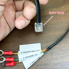 Cáp cho máy cắt Gerber GT7250 XLC7000 S-93-7 mã phụ tùng 075278001 - RJ11 6P4C to cos