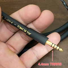 Dây 4.4 balanced sang 2 đầu bông sen cái chuyển âm thanh từ DAC AMP sang Loa Âm ly