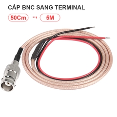 Cáp BNC cái bấm 1 đầu - RG316 50 Ohm BNC female cable with open terminal connectors